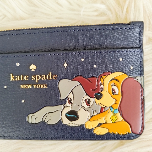 Disney X Kate Spade New York Lady And The Tramp Large Card Holder KH620 - Picture 6 of 8